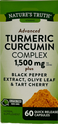 Nature's Truth Advanced Turmeric Curcumin Complex 1500mg - 60 Capsules