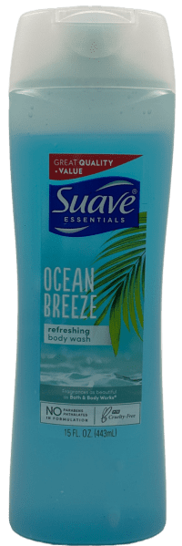 Suave Refreshing Body Wash - Ocean Breeze - 15 FL Oz