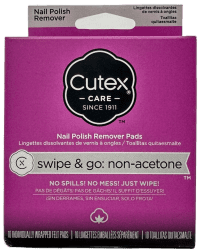 Cutex Care Nail Polish Remover Pads - 10 Ct