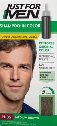 Just For Men Shampoo-In Color - Medium Brown(H-35) - Single Application Kit